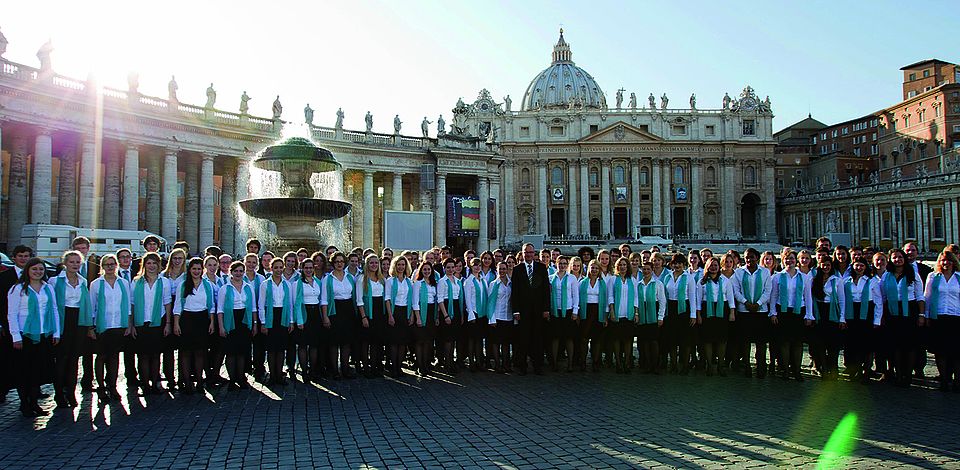 Konzert der Audi Jugendchorakademie für Papst Benedikt XVI. im Oktober 2011